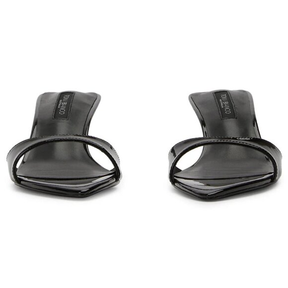 Tony Bianco Fiesta Low Heels in Black Patent 6 New with box Womens Sandals - Picture 13 of 15